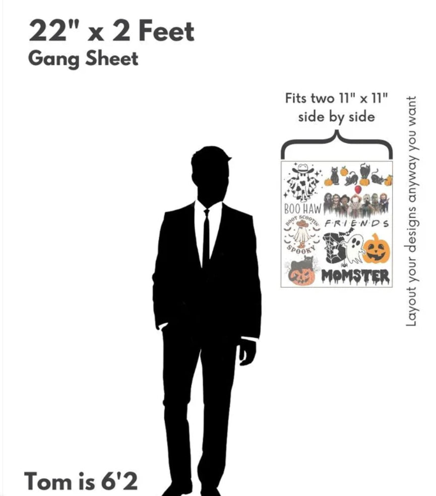 DTF Transfers Only (Gang Sheets)