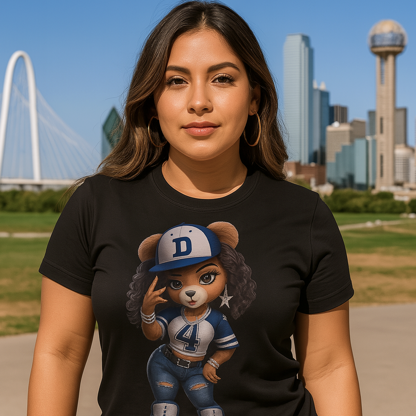 Dallas Girl Teddy Shirt | Dallas Fan Graphic Tee or Hoodie
