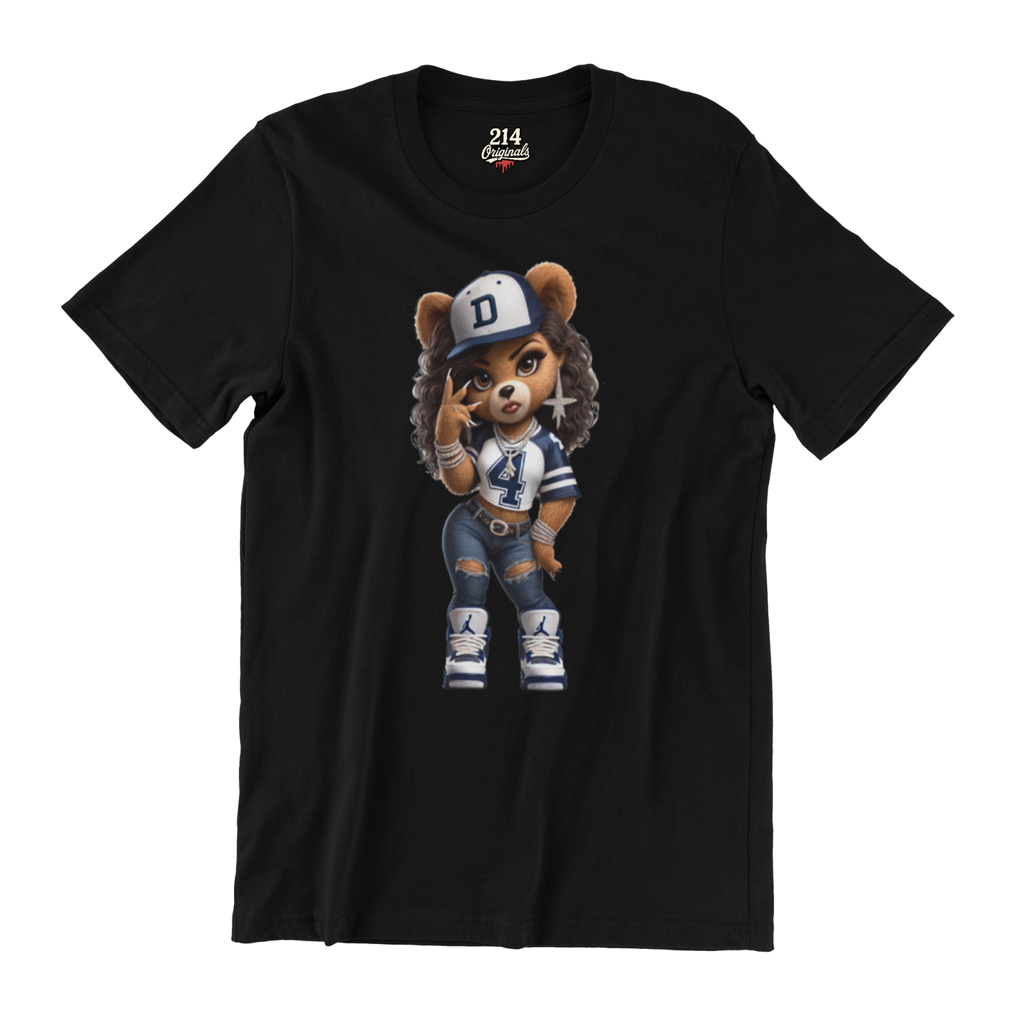 Dallas Girl Teddy Shirt | Dallas Fan Graphic Tee or Hoodie