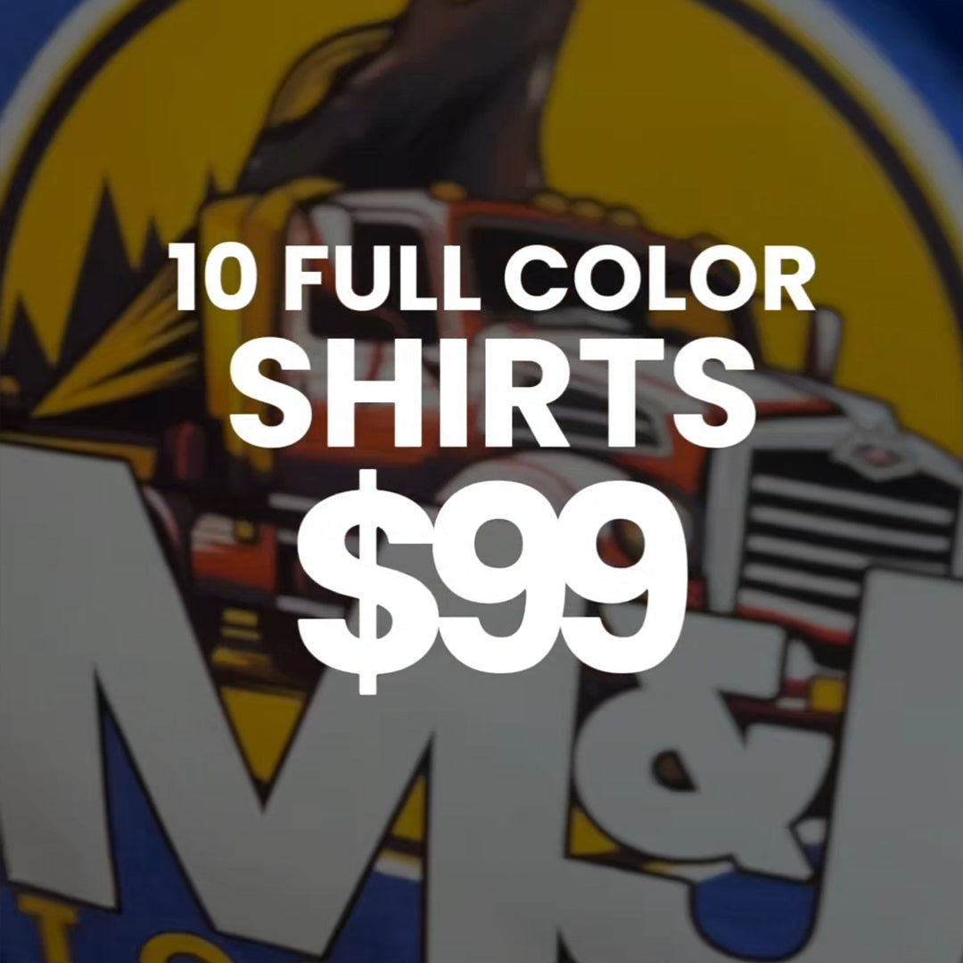 10 Full-Color Custom Shirts $99