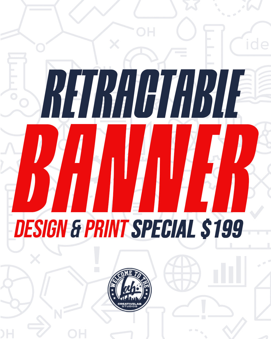 Retractable Banner (Design & Print) Special!