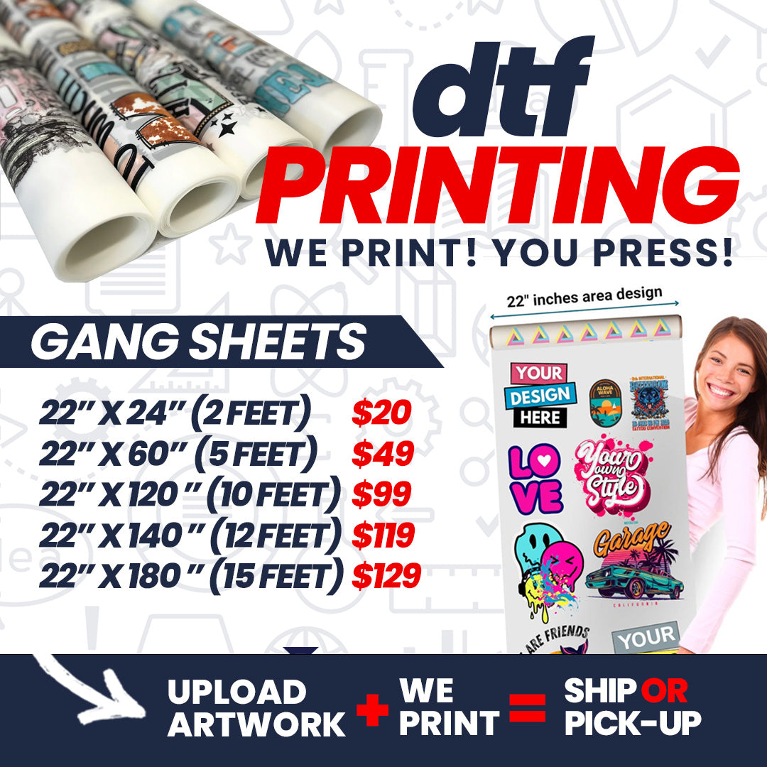 DTF Transfers Only (Gang Sheets)