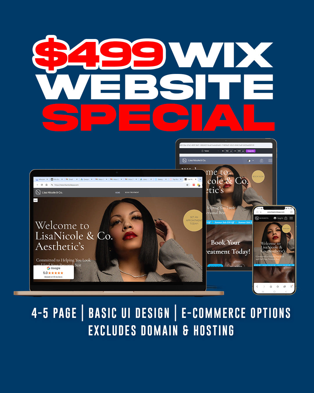 $499 Wix Website Special