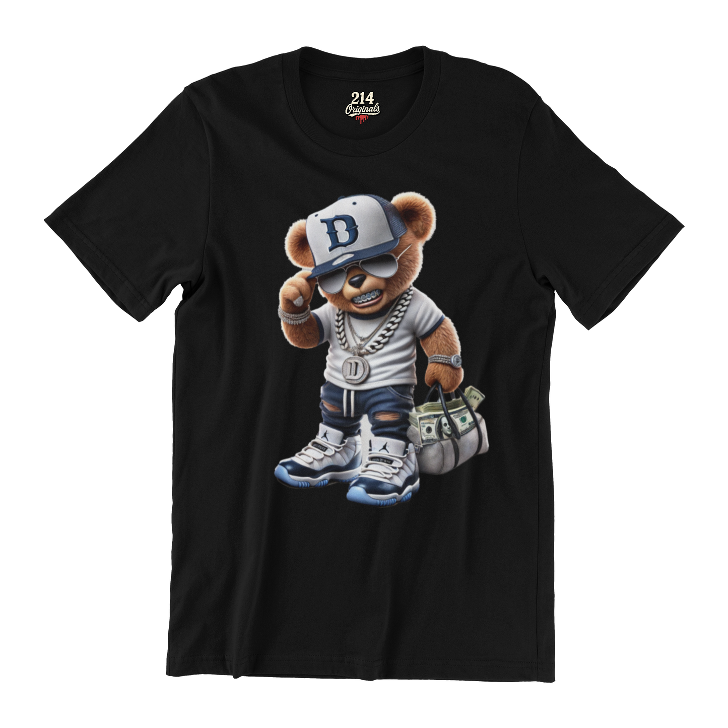 Dallas Money Teddy Shirt | D-Town Hustler Tee or Hoodie