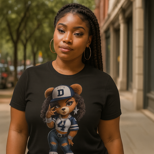 Dallas Girl Teddy Shirt | Dallas Fan Graphic Tee or Hoodie