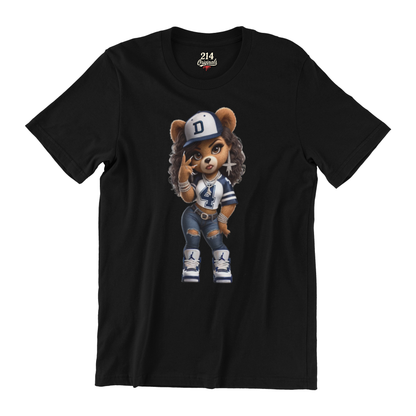 Dallas Girl Teddy Shirt | Dallas Fan Graphic Tee or Hoodie
