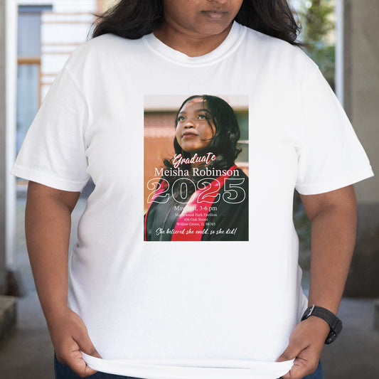 Photo T-Shirt – Memorials, Graduations, Events